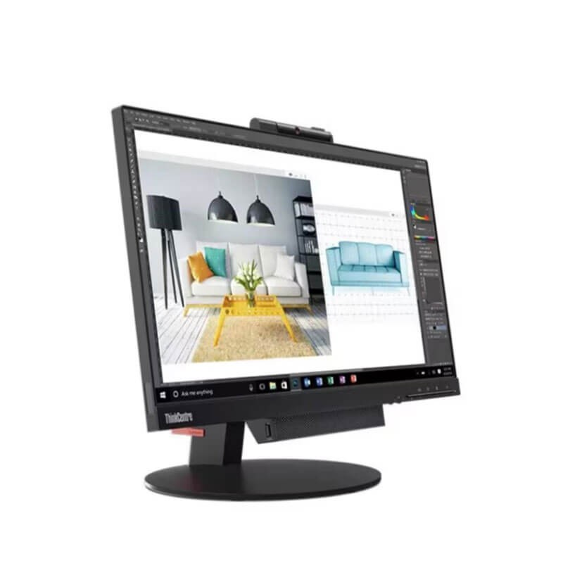 All-in-One second hand Lenovo TIO22 Gen 3, Hexa Core i5-8400T, 16GB DDR4, SSD, Full HD IPS