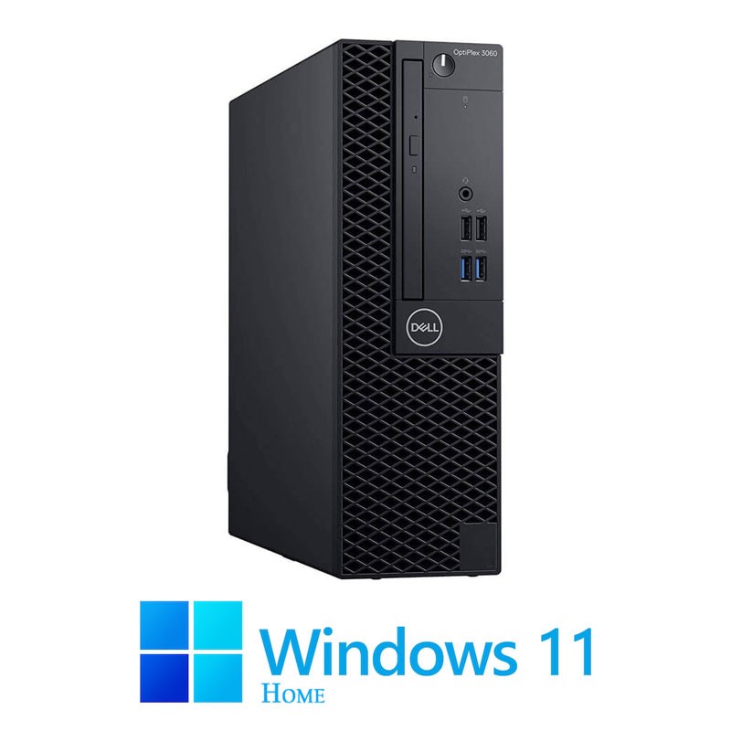 Calculatoare Dell OptiPlex 3060 SFF, Hexa Core i5-9500, 8GB, 256GB SSD, Win 11 Home
