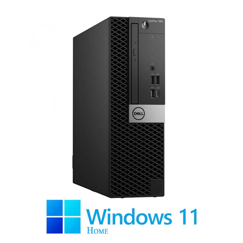 Calculator Dell OptiPlex 7060 SFF, Hexa Core i5-9500, 8GB, 256GB SSD, Win 11 Home