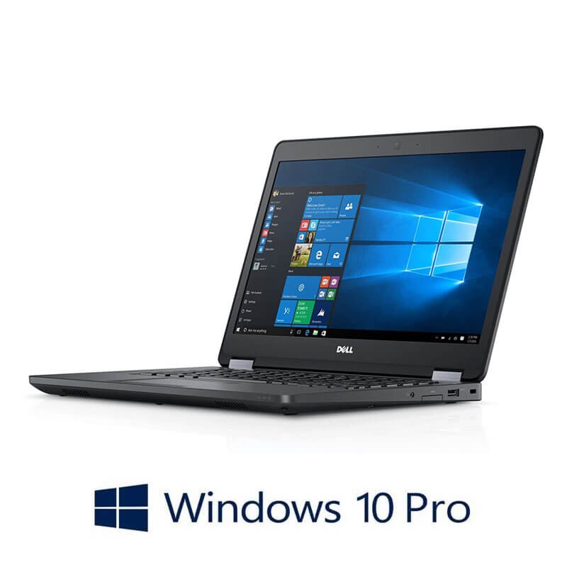 Laptop Dell Latitude E5470, i5-6200U, 256GB SSD, Display NOU FHD, Win 10 Pro