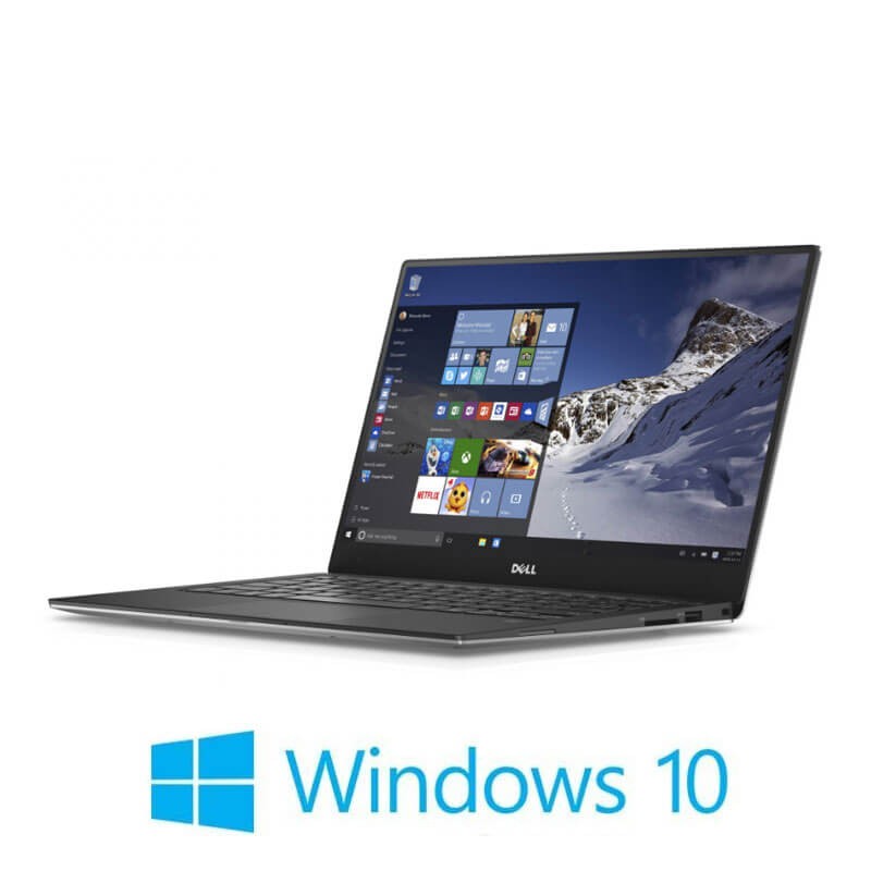 Laptop Dell XPS 13 9360, i7-7500U, SSD, 13.3 inci Full HD, Webcam, Win 10 Home