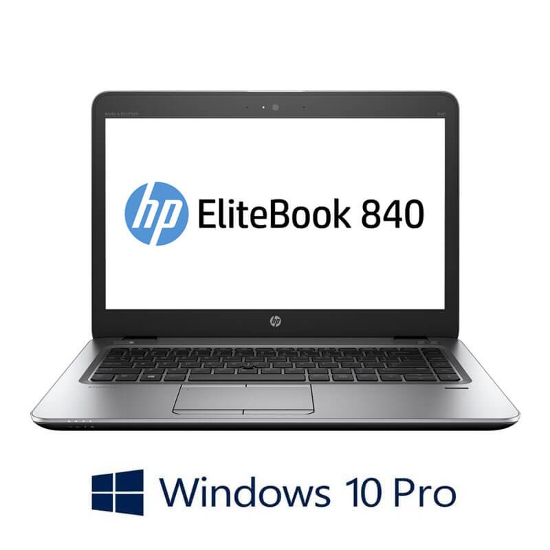 Laptop HP EliteBook 840 G3, i5-6300U, 256GB SSD, Full HD, Webcam, Win 10 Pro