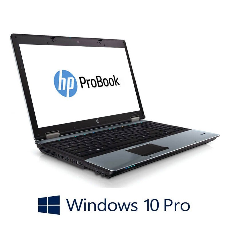 Laptop HP ProBook 6550b, Intel Core i5-450M, 15.6 inci, Webcam, Win 10 Pro
