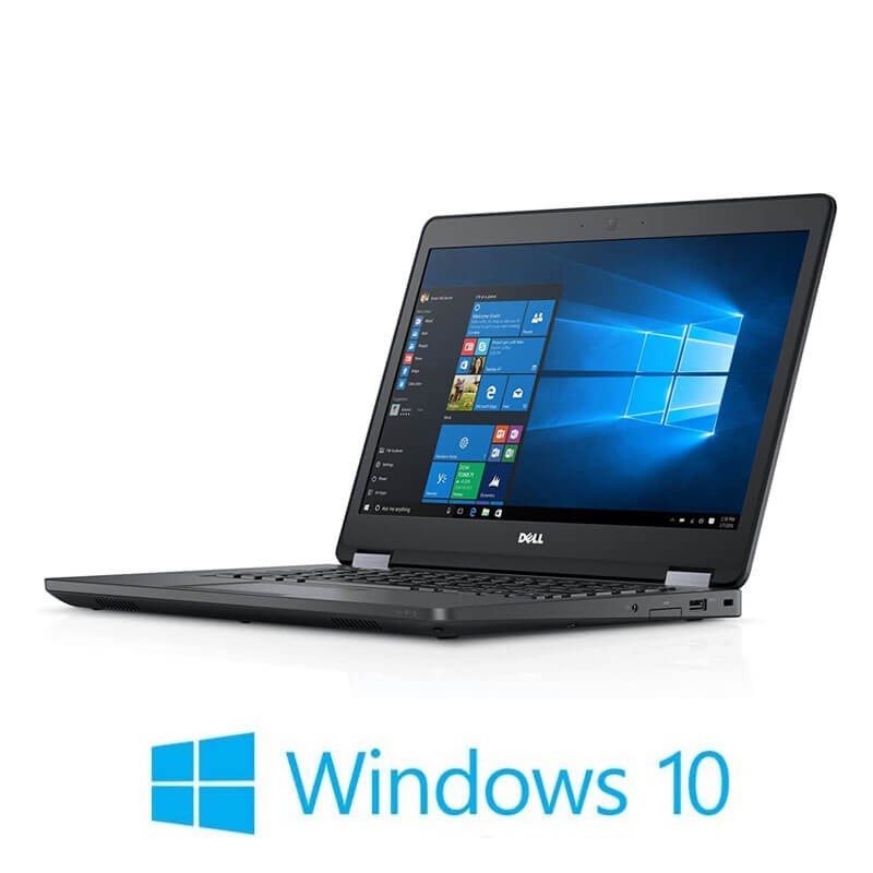 Laptopuri Dell Latitude E5470, Quad Core i5-6440HQ, SSD, Display NOU FHD, Win 10 Home