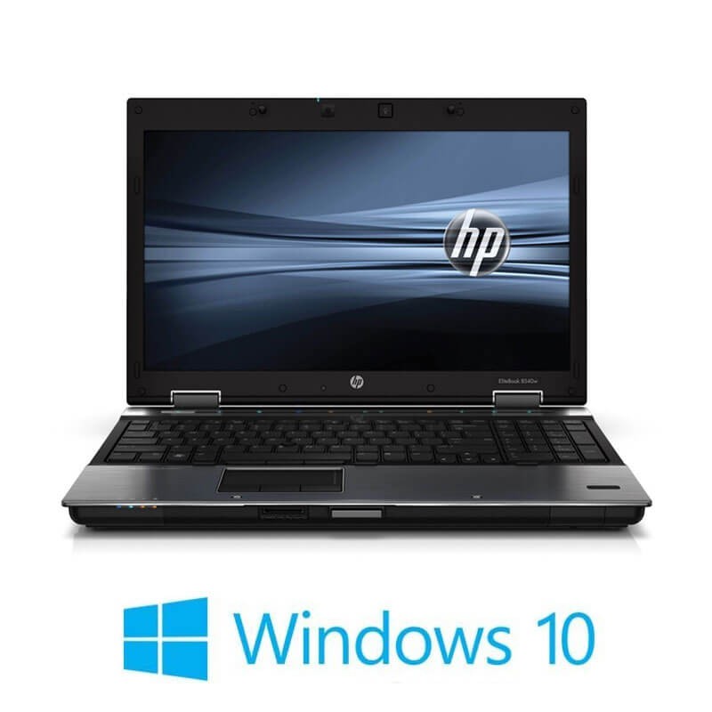 Laptopuri HP EliteBook 8540w, i5-520M, SSD, 15.6 inci, Quadro FX 880M 1GB, Win 10 Home