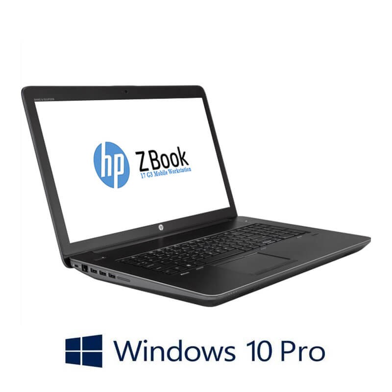 Laptopuri HP ZBook 17 G3, Quad Core i7-6820HQ, Full HD, Quadro M2200M, Win 10 Pro