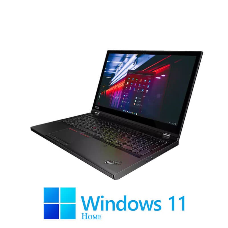 Laptopuri Lenovo P53, Hexa Core i7-9750H, 512GB SSD, Quadro T2000 4GB, Win 11 Home