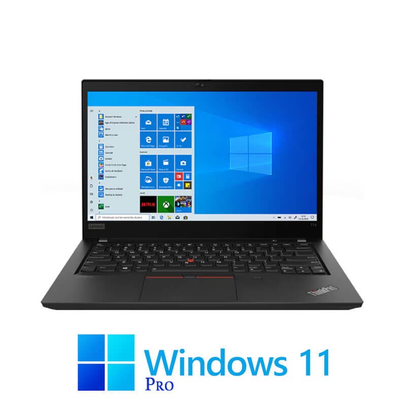 Laptopuri Lenovo T14 Gen 2, Quad Core i5-1145G7, 16GB DDR4, SSD, FHD, Win 11 Pro