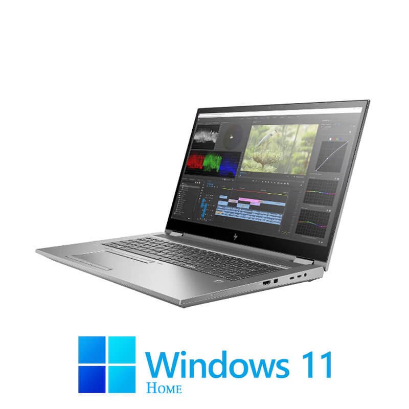 Laptopuri Touchscreen HP ZBook Fury 17 G8, i7-11850H, SSD, 4K, RTX A3000, Win 11 Home
