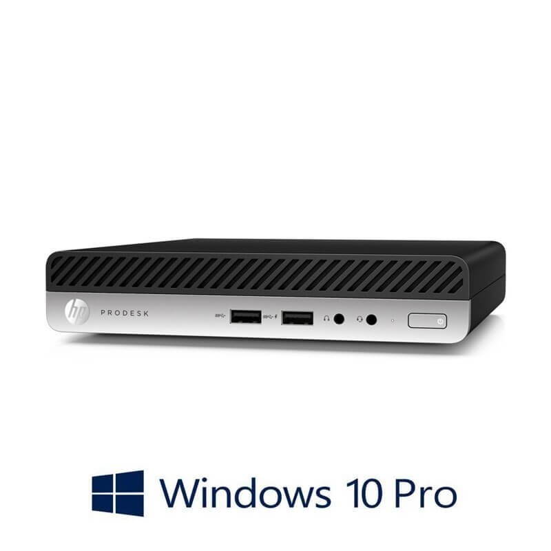 Mini Calculatoare HP ProDesk 400 G3, Intel i3-7100T, 8GB DDR4, 250GB SSD, Win 10 Pro