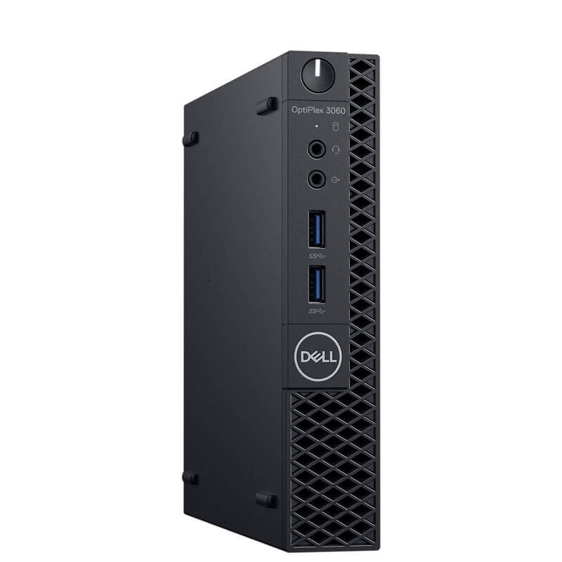 Mini Calculatoare second hand Dell OptiPlex 3060, Intel Quad Core i3-8100T, 8GB DDR4, 256GB SSD