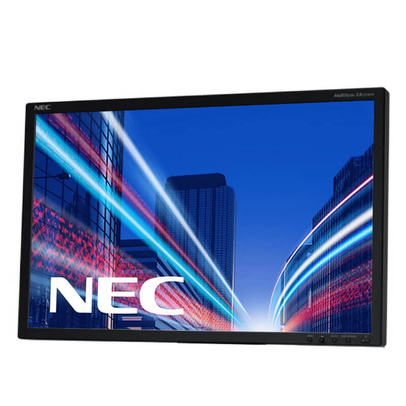 Monitor LCD NEC MultiSync EA241WM-BK, 24 inci Full HD