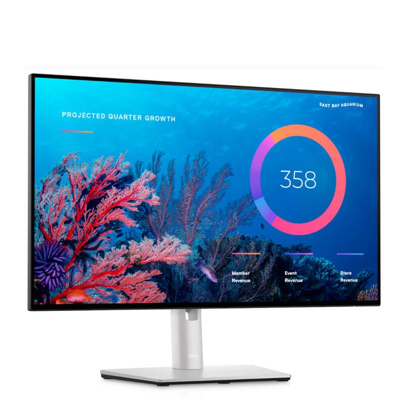 Monitor LED Dell UltraSharp U2422HE, 24 inci Full HD, 1920 x 1080p, Panel IPS