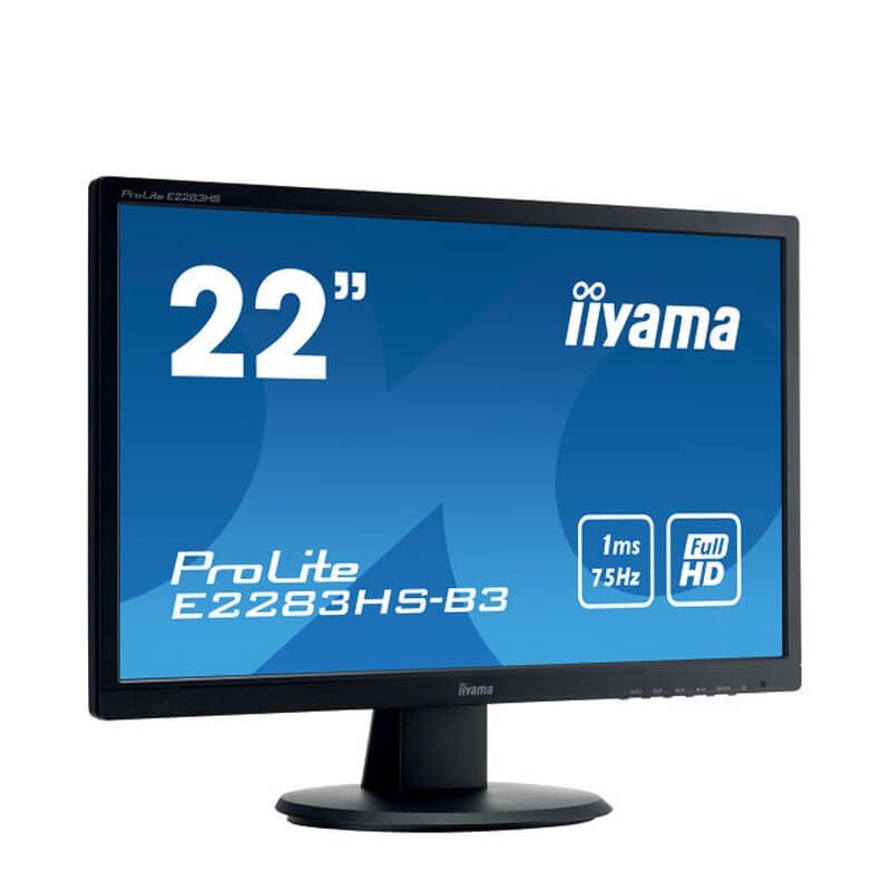 Monitor LED Iiyama ProLite E2283HS-B3, 21.5 inci Full HD