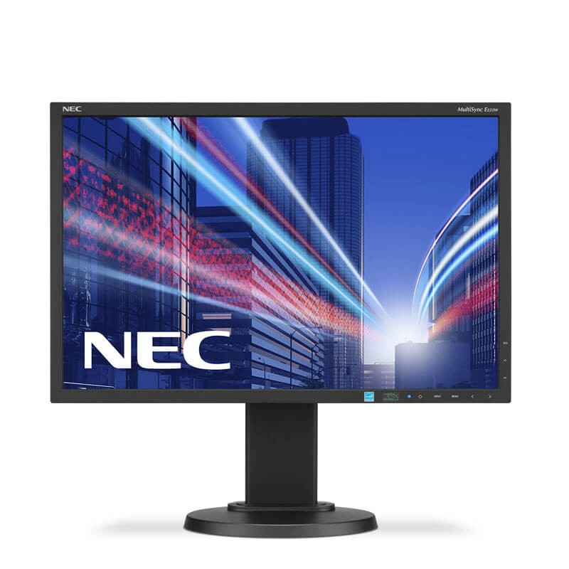 Monitor LED NEC MultiSync E223W, 22 inci Widescreen