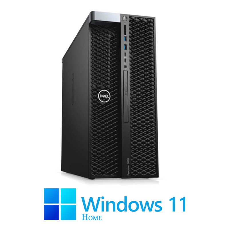Statie grafica Dell Precision 5820, W-2123, 480GB SSD, Quadro K2200 4GB, Win 11 Home