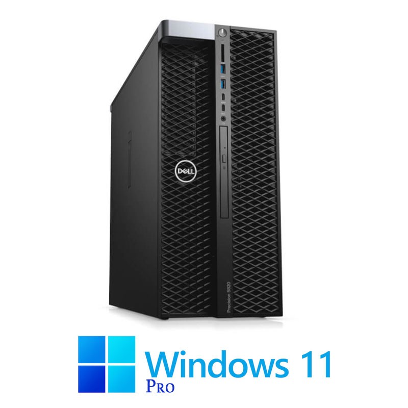 Statie grafica Dell Precision 5820, W-2223, SSD, Radeon Pro WX 3200 4GB, Win 11 Pro